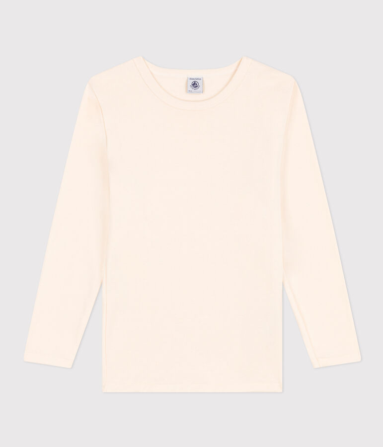 Long-sleeved cotton T-Shirt Ecru