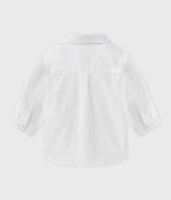 Baby Boys' Long-Sleeved Oxford Shirt ECUME white