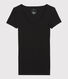 Women's Fine Rib Knit T-Shirt