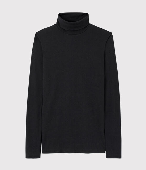 Women's Iconic Cotton Polo Neck SMOKING blue