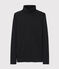 Women's Iconic Cotton Polo Neck SMOKING blue