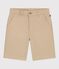 Children's Bermuda shorts in plain cotton SANDER beige