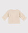 Babies' Moss Stitch Cotton Cardigan AVALANCHE Ecru