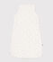 Baby sleeping bag in printed cotton TOG 1.5 MARSHMALLOW white/ALASKA blue