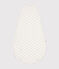 Babies' whale print corduroy 3 TOG sleeping bag MARSHMALLOW white/HERBIER