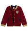 Cotton sweatshirt cardigan OGRE purple