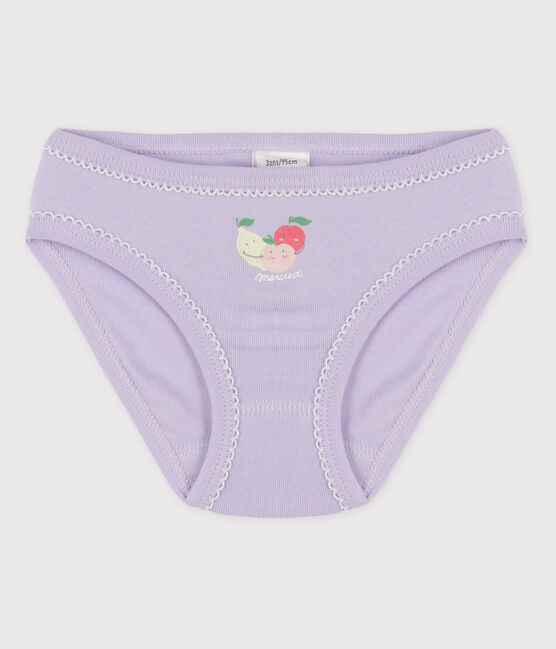 Girls' Cotton Briefs VIOLETTE purple