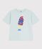 Children's short-sleeved cotton T-shirt SPRAY blue