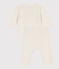 Babies' Wool/Cotton Knit 2-Piece Set MARSHMALLOW white