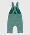 Babies' Pinstriped Long Tube Knit Dungarees EVERGREEN /FUMEE