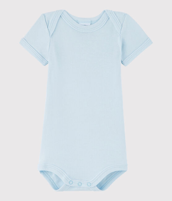Unisex Babies' Short-Sleeved Bodysuit FRAICHEUR blue