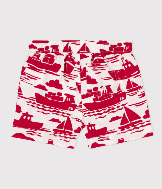Babies' Recycled Fabric Swim Shorts AVALANCHE red/ROUGE