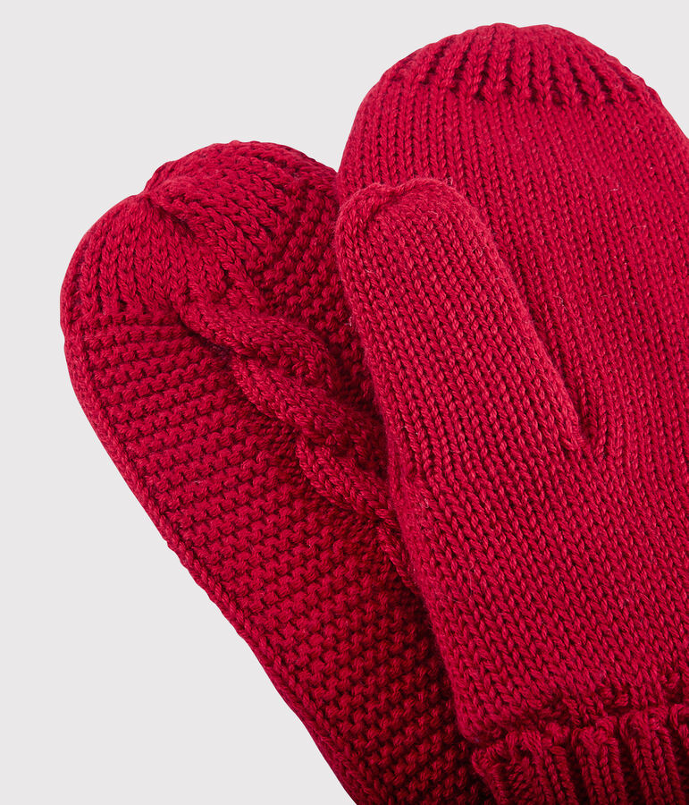 Unisex Children's Mittens red