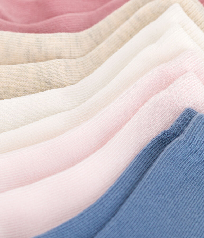 5 pairs of plain cotton baby socks variante 2