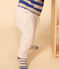 Babies' Quilted Tube Knit Trousers MONTELIMAR CHINE beige