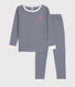 Children's Unisex Pinstriped Snugfit Cotton Pyjamas