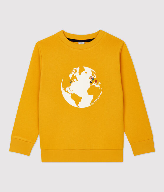 Boys' Fleece Sweatshirt BOUDOR yellow