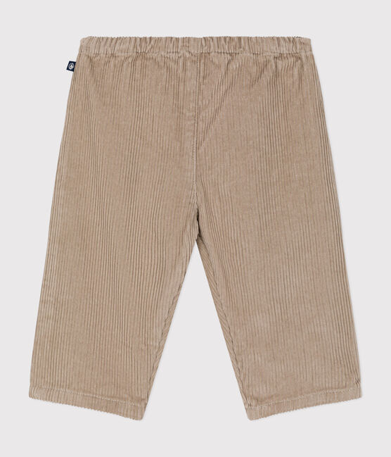 Babies' corduroy trousers HUITRE
