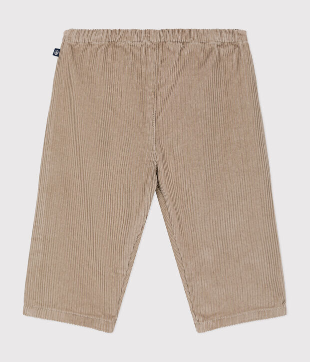 Babies' corduroy trousers beige
