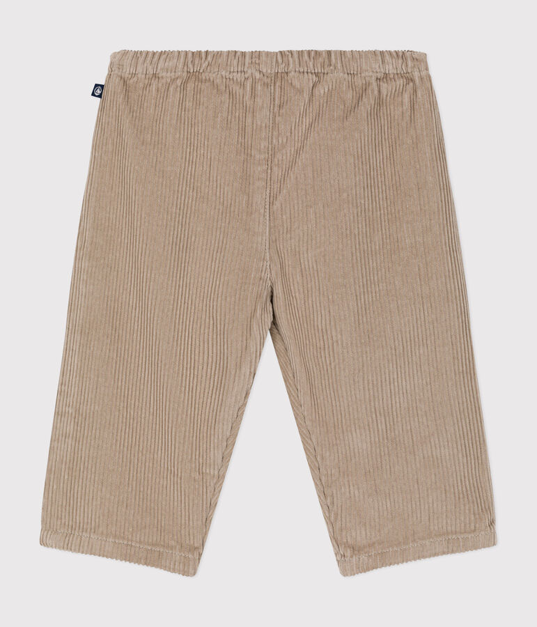 Babies' corduroy trousers HUITRE
