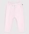 Babies' jogging bottoms in plain cotton BARELY