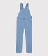 Girls' Denim Fleece Dungarees