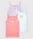 Girls' Fruit Pattern Strappy Tops - 3-Pack