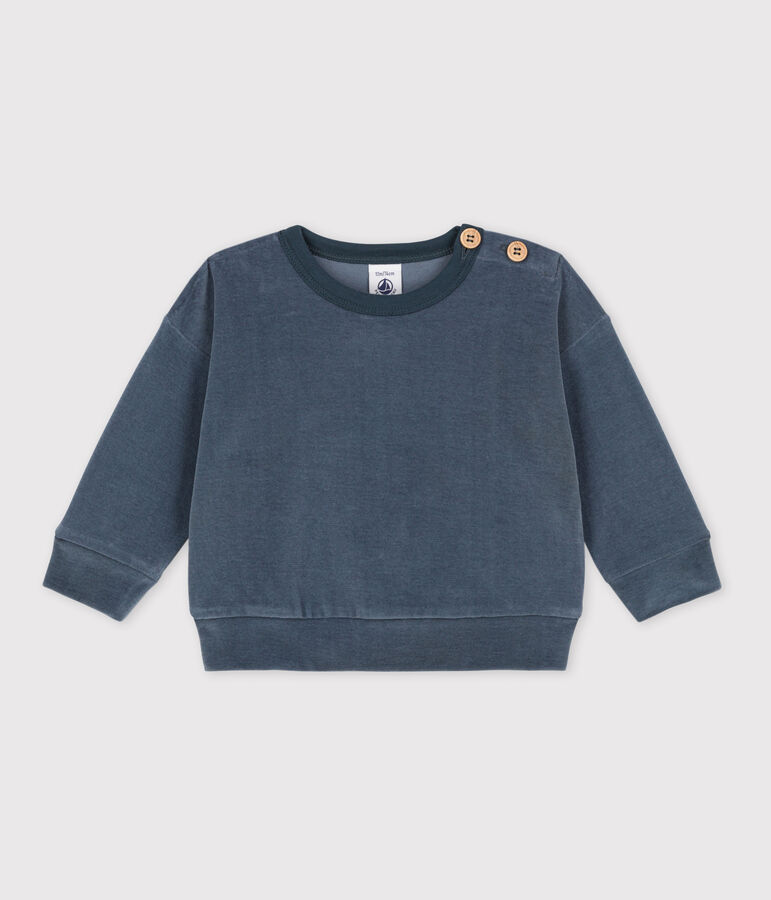 Babies' Velour Sweatshirt grey