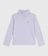 Children's stripy cotton rollneck top