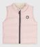 Baby's reversible sleeveless puffer jacket JOLI pink/MILK