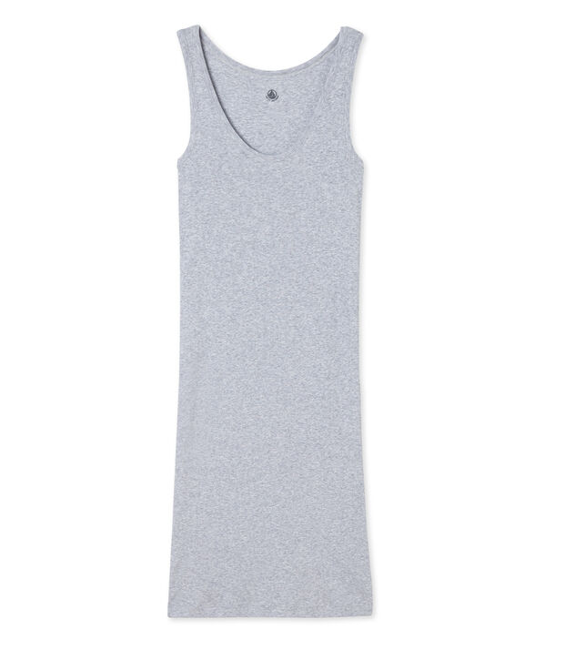 Women's nightie in ultra light cotton - grey