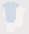 Babies' short-sleeved printed cotton wrapover bodysuits - 3-Pack variante 1