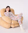 Women's Christmas print cotton pyjamas MILK /MULTICO