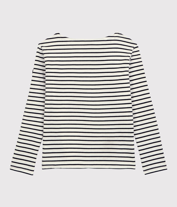 Women's Light Breton Cotton Top white/blue