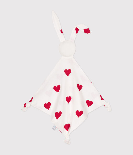 Heart Themed Cotton Comforter MARSHMALLOW white/TERKUIT red