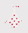 Heart Themed Cotton Comforter MARSHMALLOW white/TERKUIT red