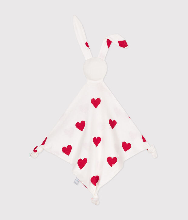 Heart Themed Cotton Comforter white/red