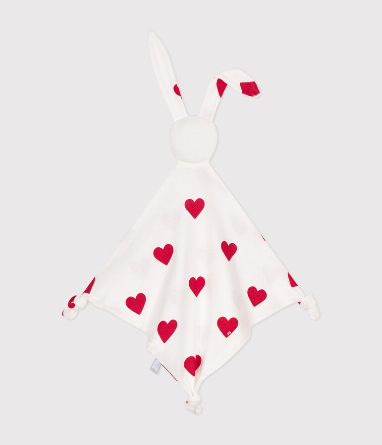 Heart Themed Cotton Comforter white/red