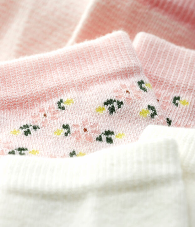 Baby Girls' Patterned Socks - 3-Pack multicolor