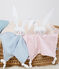 Babies' Ribbed Bunny Comforter CHARME pink/MARSHMALLOW white