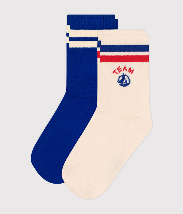Children's Petit Bateau cotton socks - 2-Pack multicolor