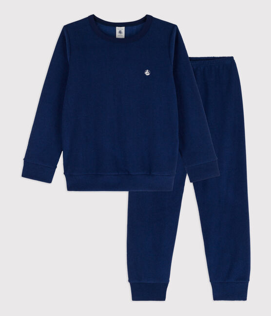 Children's Unisex Brushed Terry Pyjamas MEDIEVAL blue