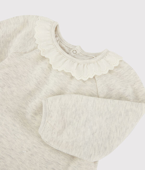 Babies' Cotton Blouse MONTELIMAR CHINE beige