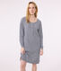 Women's stripy cotton nightdress