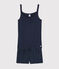 Girls'/Women's Navy Cotton Short Pyjamas SMOKING blue