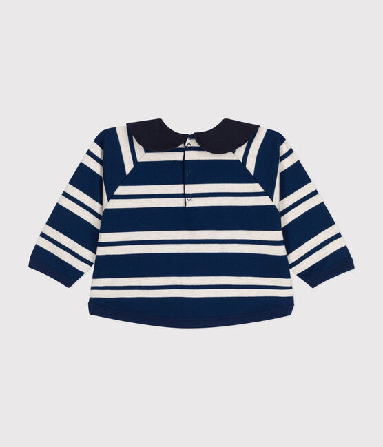Babies' thick jersey sweatshirt MEDIEVAL blue/MONTELIMAR