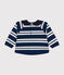 Babies' thick jersey sweatshirt MEDIEVAL blue/MONTELIMAR
