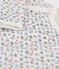 Babies' Fleece Patterned Sleepsuit MARSHMALLOW white/MULTICO white