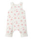 Baby's quilted tube knit overalls