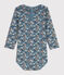 Babies' Long-Sleeved Floral Cotton Bodysuit With Ruff Collar ROVER /MULTICO
